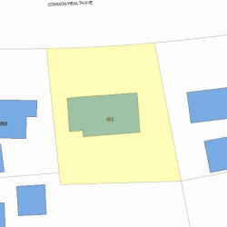 850 Commonwealth Ave, Newton MA  02459-1043 plot plan