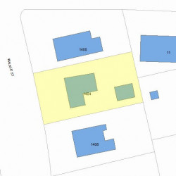 1404 Walnut St, Newton MA  02461-1858 plot plan