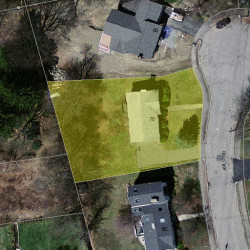 70 Arlo Rd, Newton MA 02464-1001 aerial view