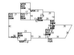 25 Appleton Cir, Newton MA  02459-3305 floor plan