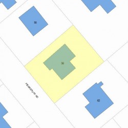 56 Pierrepont Rd, Newton MA  02462-1127 plot plan