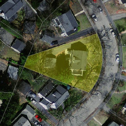 27 Kingston Rd, Newton MA 02461-1013 aerial view