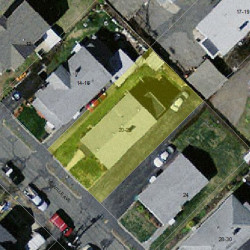 20 Melville Ave, Newton MA  02460-1224 aerial view