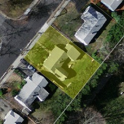 141 Spiers Rd, Newton MA  02459-3716 aerial view