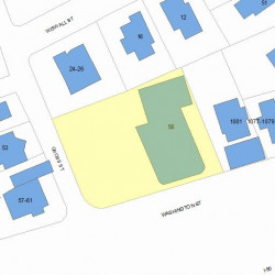 58 Cross St, Newton MA 02465-2138 plot plan