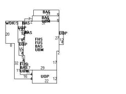43 Prince St, Newton MA 02465-2610 floor plan
