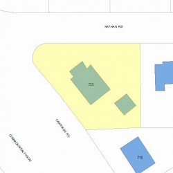 725 Commonwealth Ave, Newton MA 02459-1147 plot plan