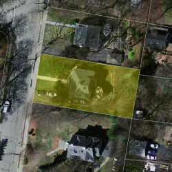 46 Brookside Ave, Newton MA 02460-1530 aerial view