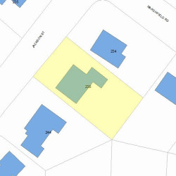 238 Jackson St, Newton MA 02459-2541 plot plan