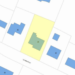 29 Lombard St, Newton MA  02458-2513 plot plan