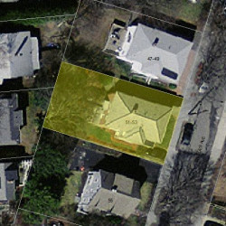 51 Bridges Ave, Newton MA 02460-2016 aerial view