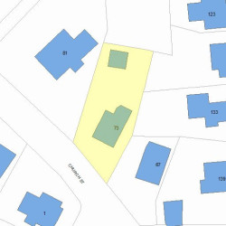 73 Church St, Newton MA 02458-2038 plot plan