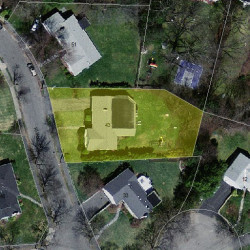 43 Ruane Rd, Newton MA 02465-2627 aerial view