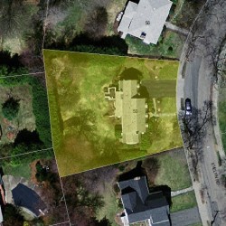 50 Evelyn Rd, Newton MA 02468-1217 aerial view
