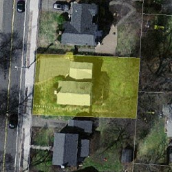 142 Winchester St, Newton MA 02461-2130 aerial view