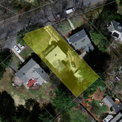 16 Fairlee Rd, Newton MA 02468-2036 aerial view