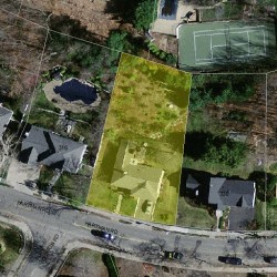 322 Hartman Rd, Newton MA  02459-2856 aerial view