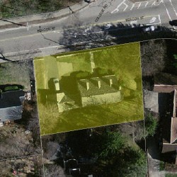342 Beacon St, Newton MA 02459 aerial view