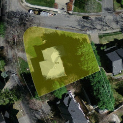376 Dudley Rd, Newton MA  02459-2811 aerial view