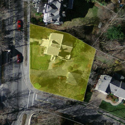 584 Centre St, Newton MA 02458-2325 aerial view