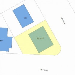 1241 Walnut St, Newton MA 02461-1820 plot plan