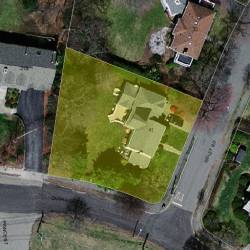 41 Risley Rd, Newton MA 02465-2921 aerial view