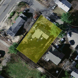 55 Chinian Path, Newton MA 02459-3514 aerial view