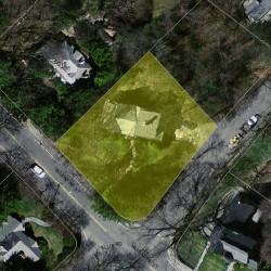 224 Valentine St, Newton MA 02465-3002 aerial view