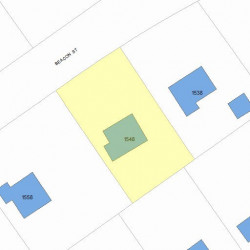 1548 Beacon St, Newton MA 02468-1508 plot plan