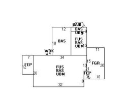 24 Hilltop St, Newton MA  02458-1819 floor plan