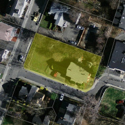 19 Orchard St, Newton MA  02458-1716 aerial view