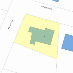 4 Kenilworth St, Newton MA 02458-2706 plot plan