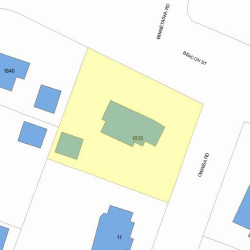1830 Beacon St, Newton MA  02468-1435 plot plan