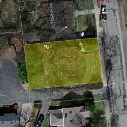 215 Melrose St, Newton MA  02466-1120 aerial view