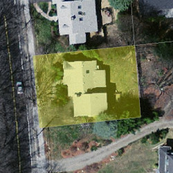 444 Winchester St, Newton MA  02461-2013 aerial view