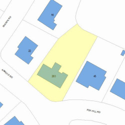 263 Arnold Rd, Newton MA 02459-3066 plot plan
