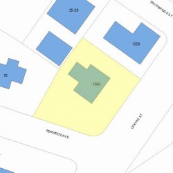 1365 Centre St, Newton MA 02459-2467 plot plan