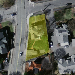 80 Highland Ave, Newton MA  02460-1811 aerial view