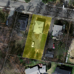 68 Pleasant St, Newton MA  02459-1810 aerial view