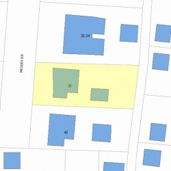 38 Wessex Rd, Newton MA 02459-1625 plot plan