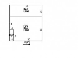 36 Evergreen Ave, Newton MA  02466-1703 floor plan