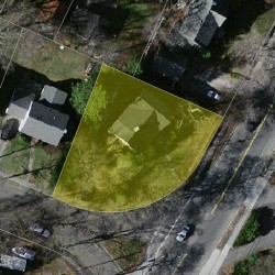 693 Centre St, Newton MA  02458-2342 aerial view