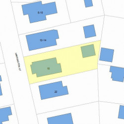 18 Harrington St, Newton MA 02460-1526 plot plan