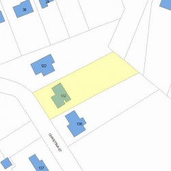 132 Christina St, Newton MA 02461-1916 plot plan