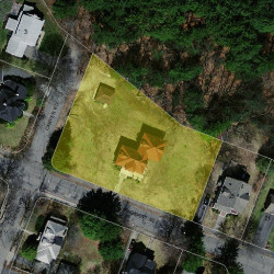 37 Endicott St, Newton MA 02461-1011 aerial view