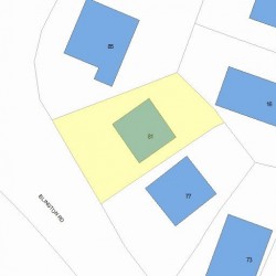81 Islington Rd, Newton MA 02466-1009 plot plan