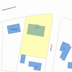 1104 Commonwealth Ave, Newton MA 02459-1448 plot plan