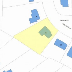 101 Woodcliff Rd, Newton MA 02461-1824 plot plan