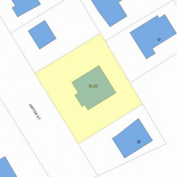 20 Carter St, Newton MA  02460-2006 plot plan