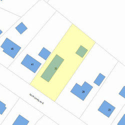 35 Fair Oaks Ave, Newton MA  02460-1216 plot plan